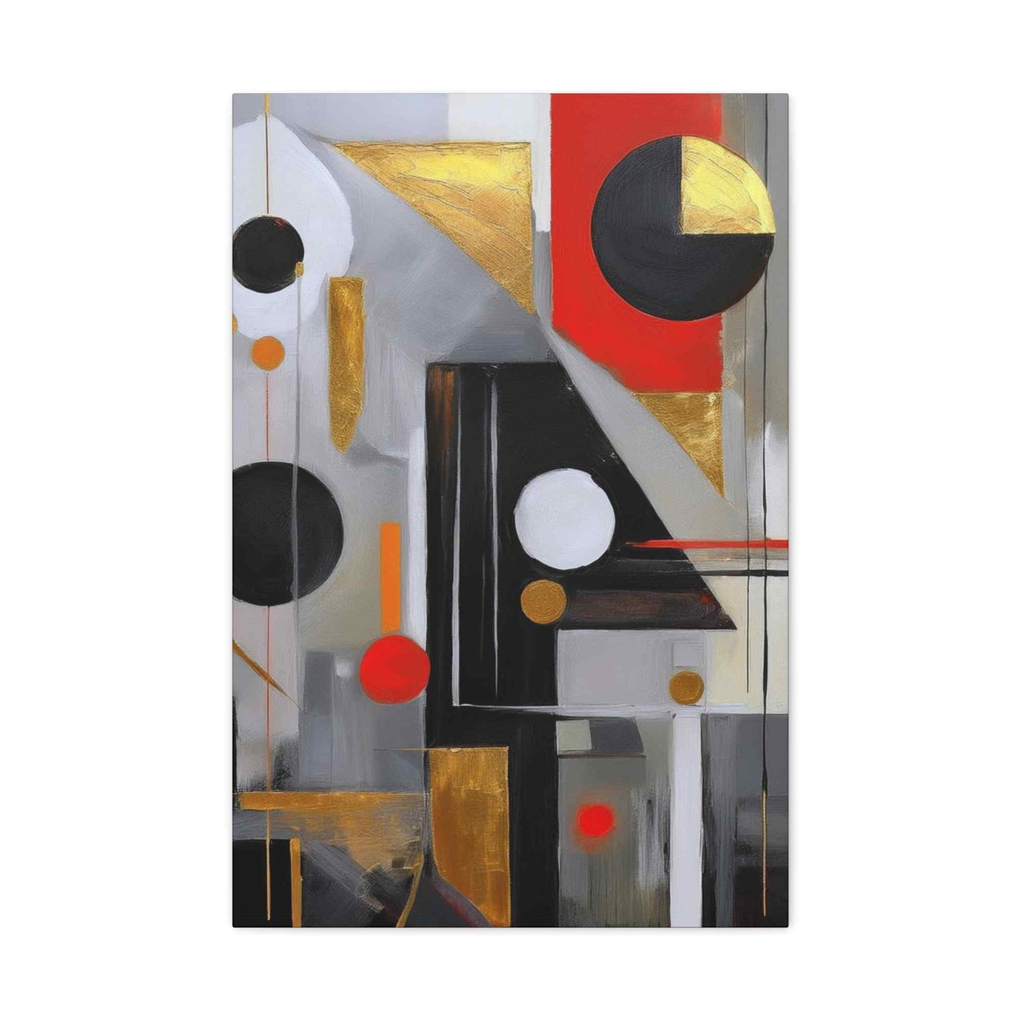 Red Abstract Painting Print Canvas 20x24,20x30,24x30, 24x32,24x36,30x40, 32x48,36x48,40x60 Pine-Wood Inner Frame ABS-23