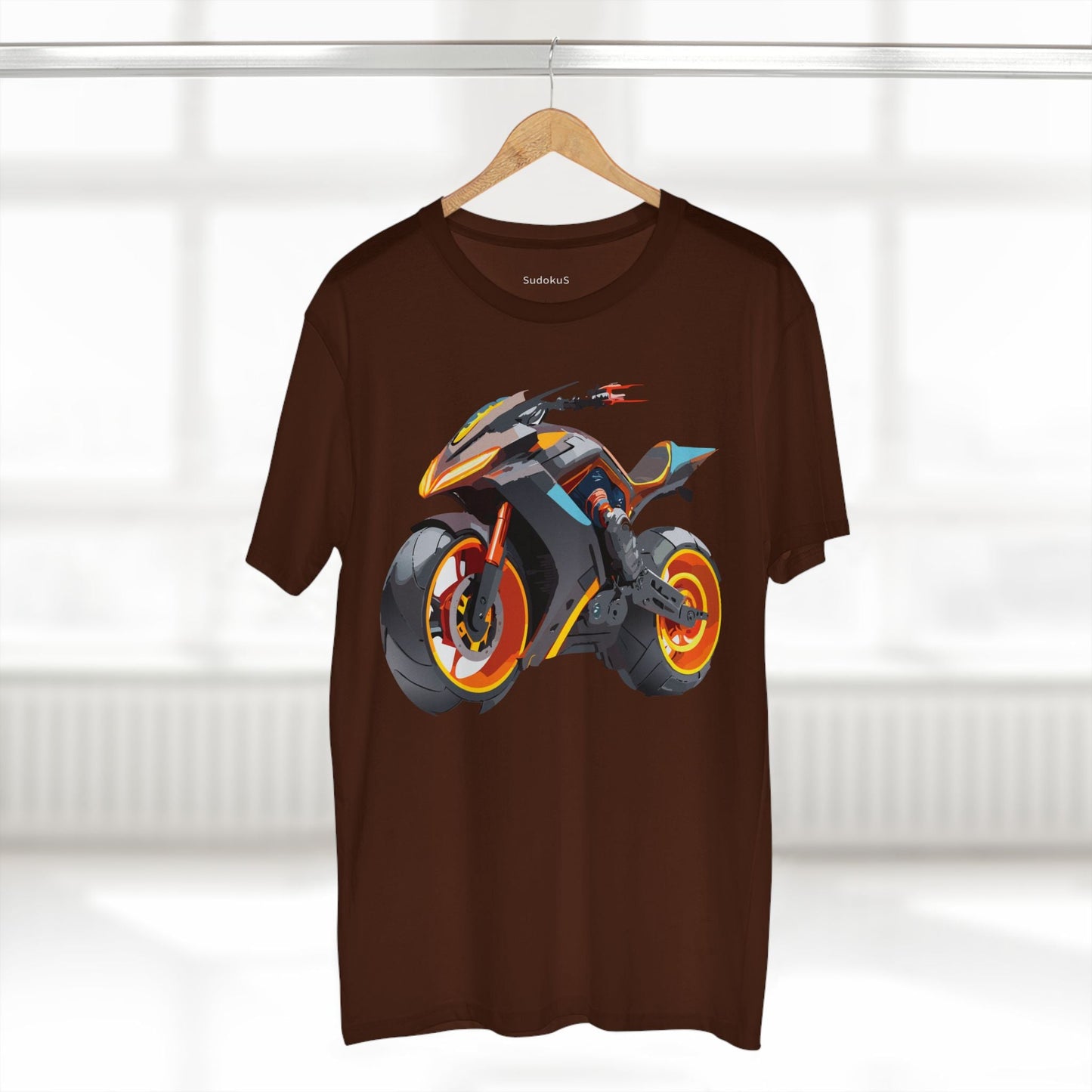 Moto Bike Graphic Unisex 100 Cotton Staple Tee 11