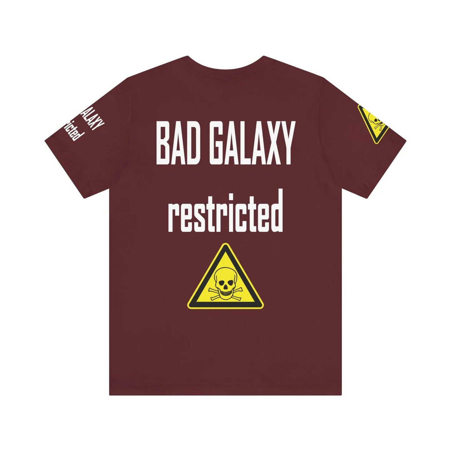 Bad Galaxy Skull T Shirt Made To Order 100 Percent Cotton Eco Friendly Inks USA Designed