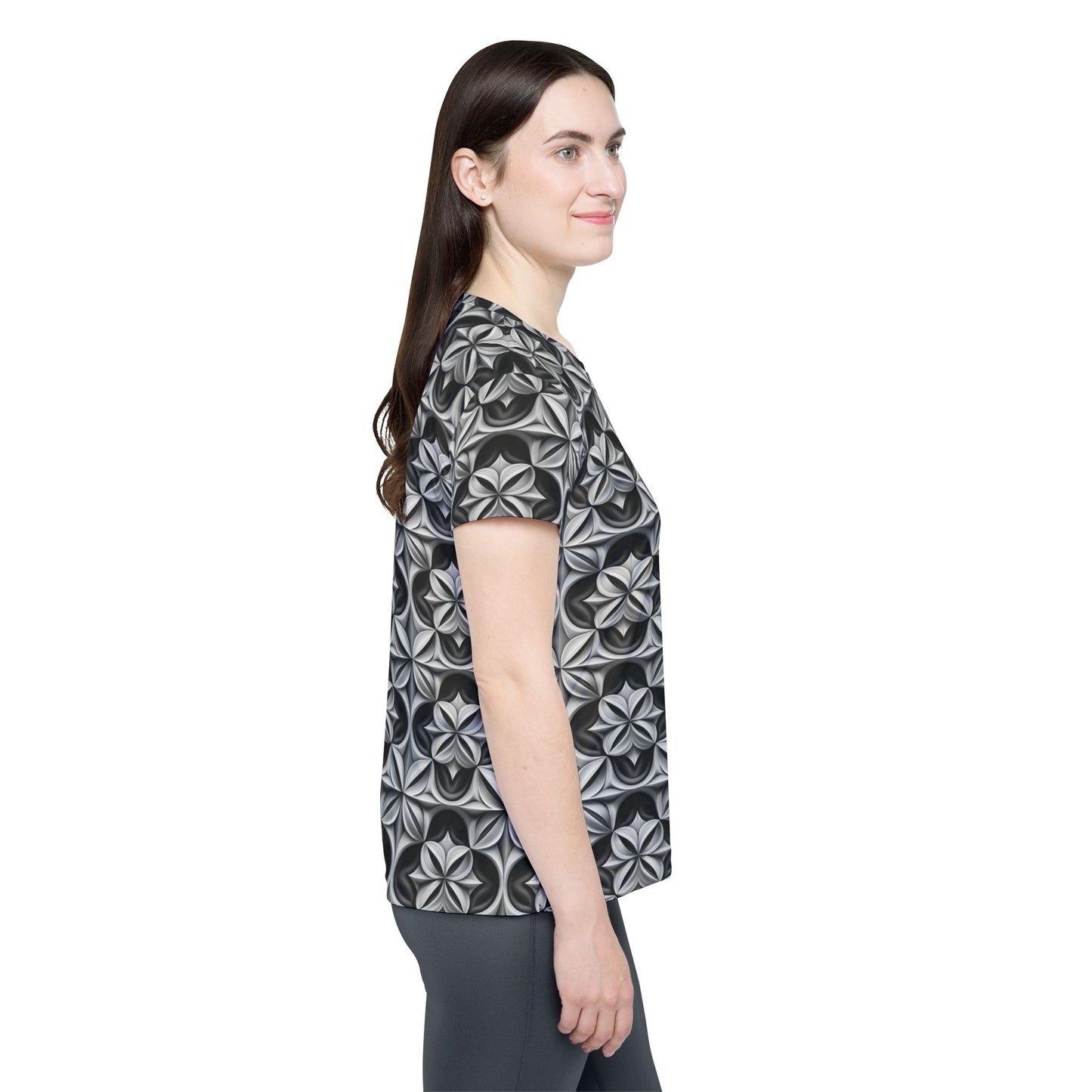 Women Poly Shirt with Ornament O5