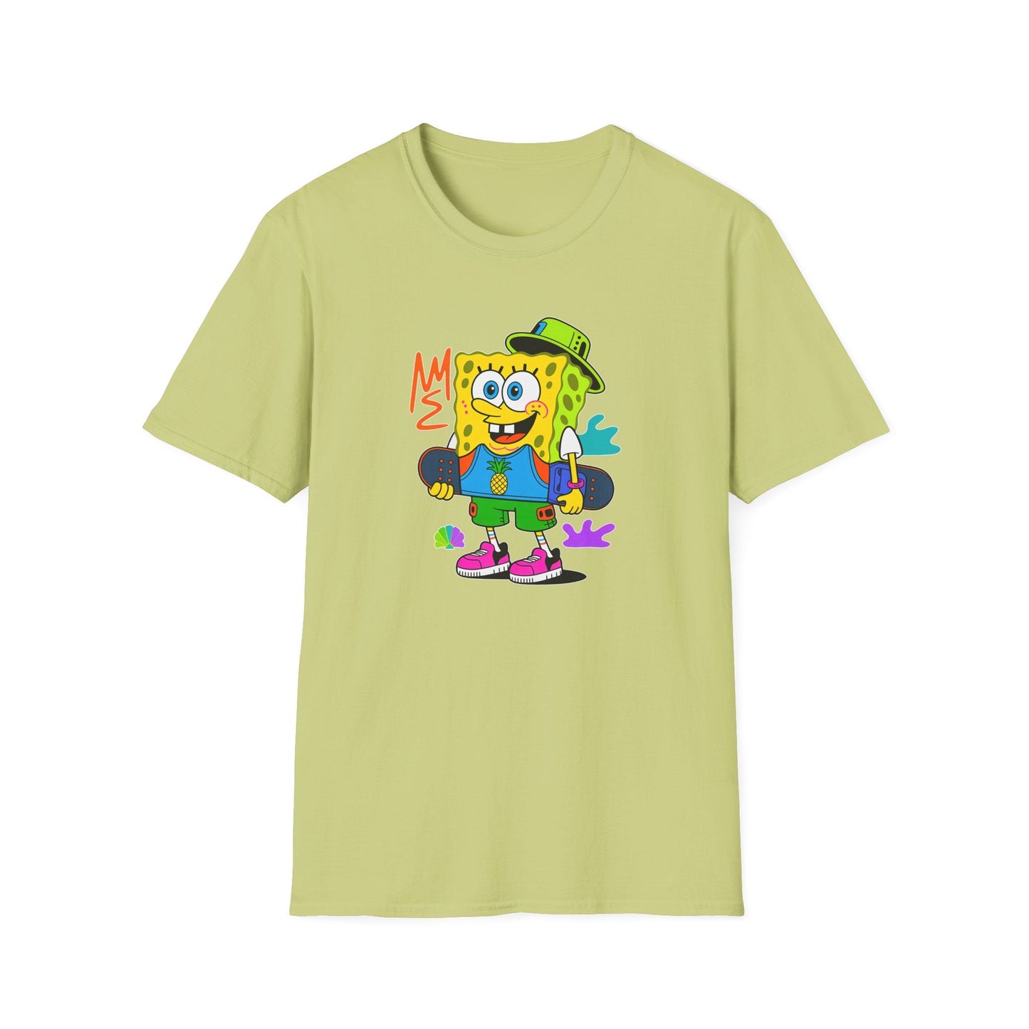Unisex Cartoon T Shirt With Animals Animation Tee Softstyle Gildan 64000 Cotton Fabric