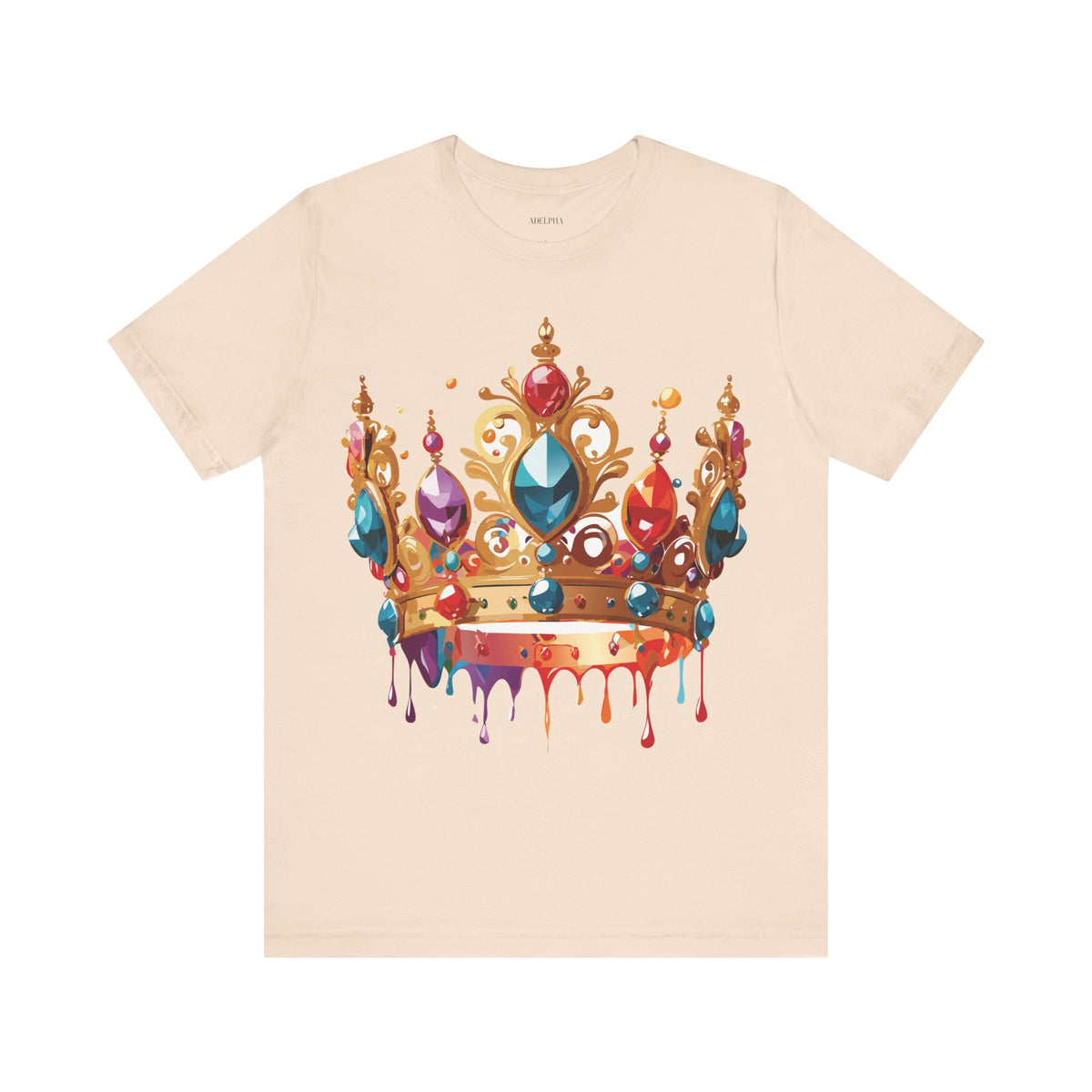 Crown Graphic Unisex Cotton Bella+Canvas Tee with Art Design m16