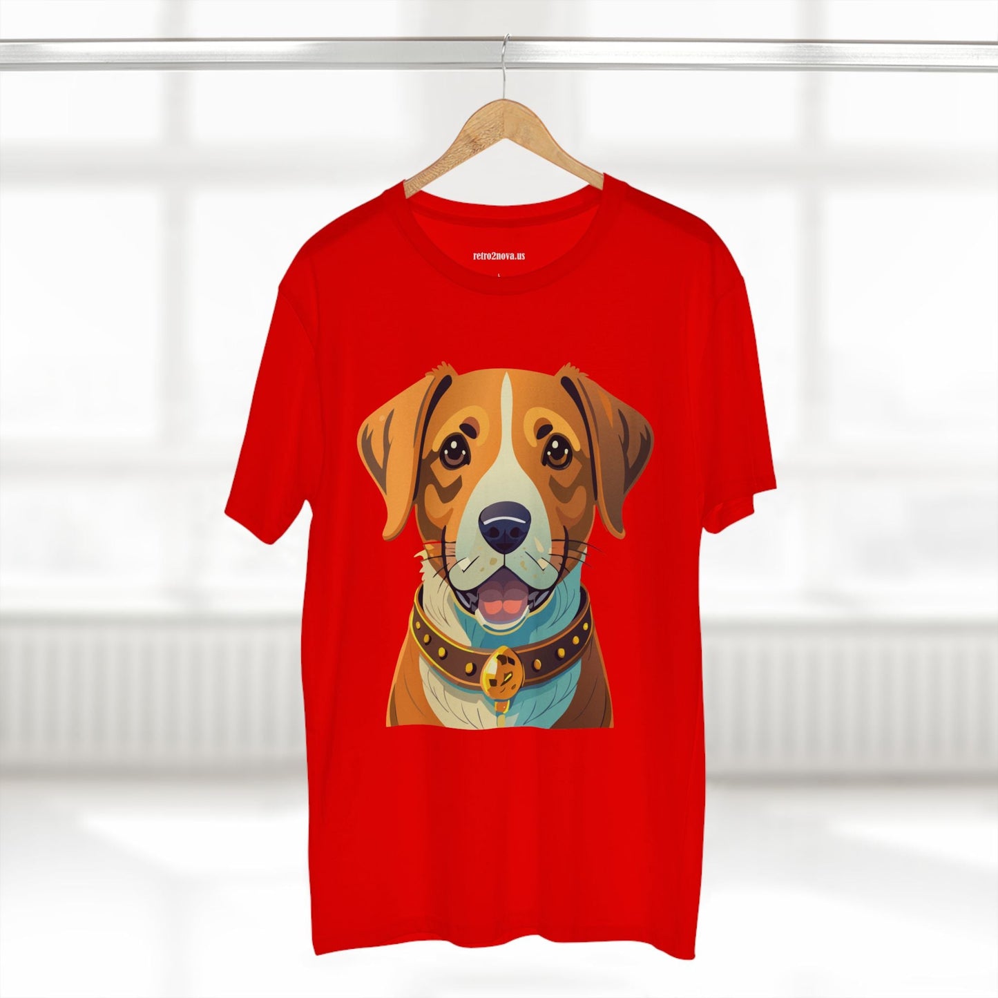 Retro2Nova Unisex Dog Shirt Premium Cotton Tee With Original Art Design Animal Print For Everyday Comfort