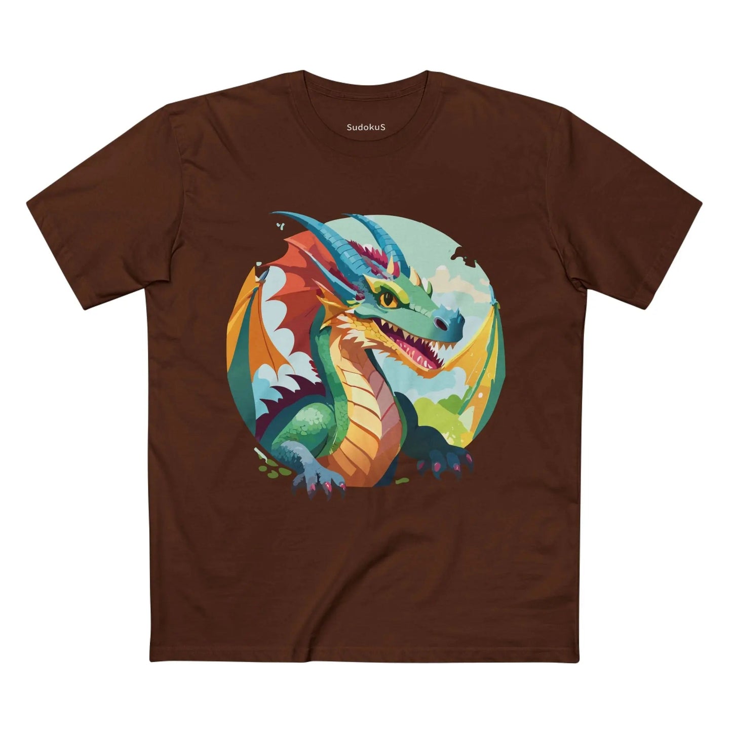 Dragon Graphic Unisex 100 Cotton Staple Tee 30