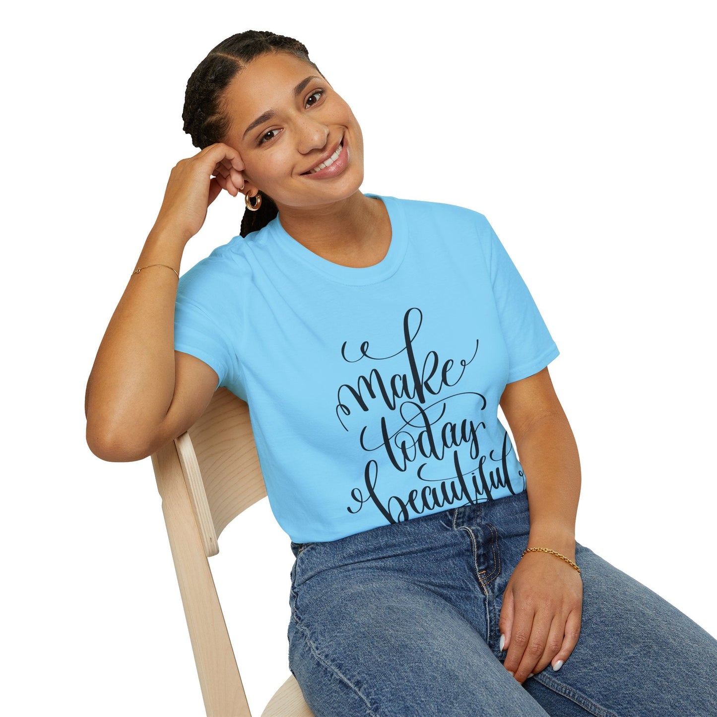 Positive Slogan T Shirt Unisex Softstyle Gildan 64000 With Positive Words And Good Quotes Art Tee