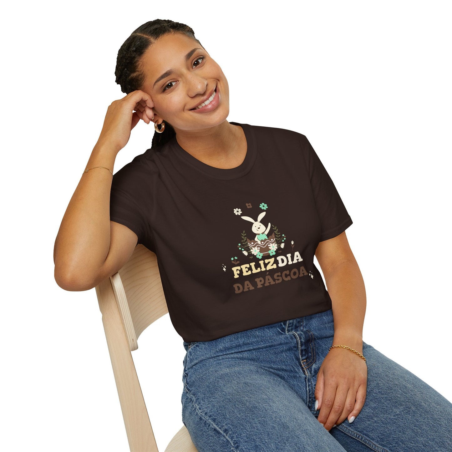 Easter Day T Shirt Unisex Softstyle Tee With Easter Design Print Gildan 64000 Comfort Fit