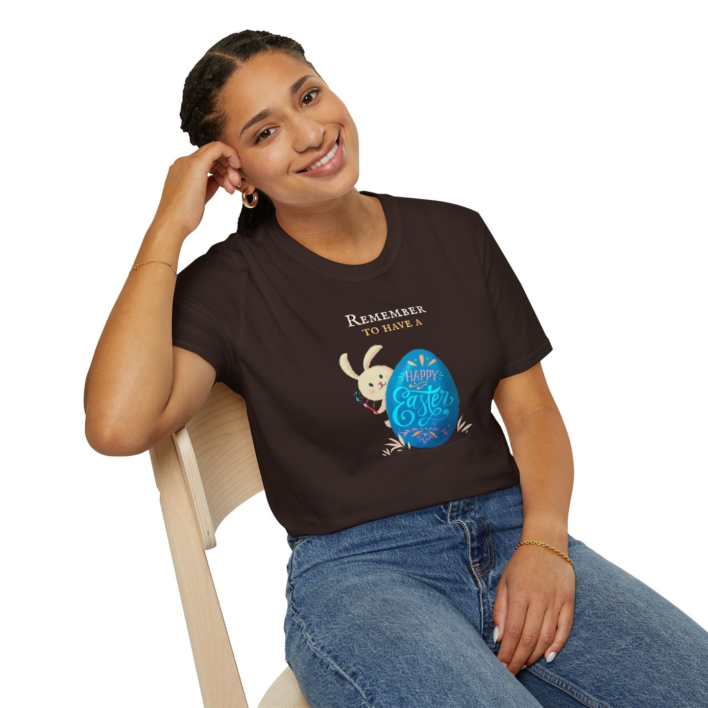 Easter Bunny Egg T Shirt Unisex Softstyle Tee With Easter Signature Prints And Design