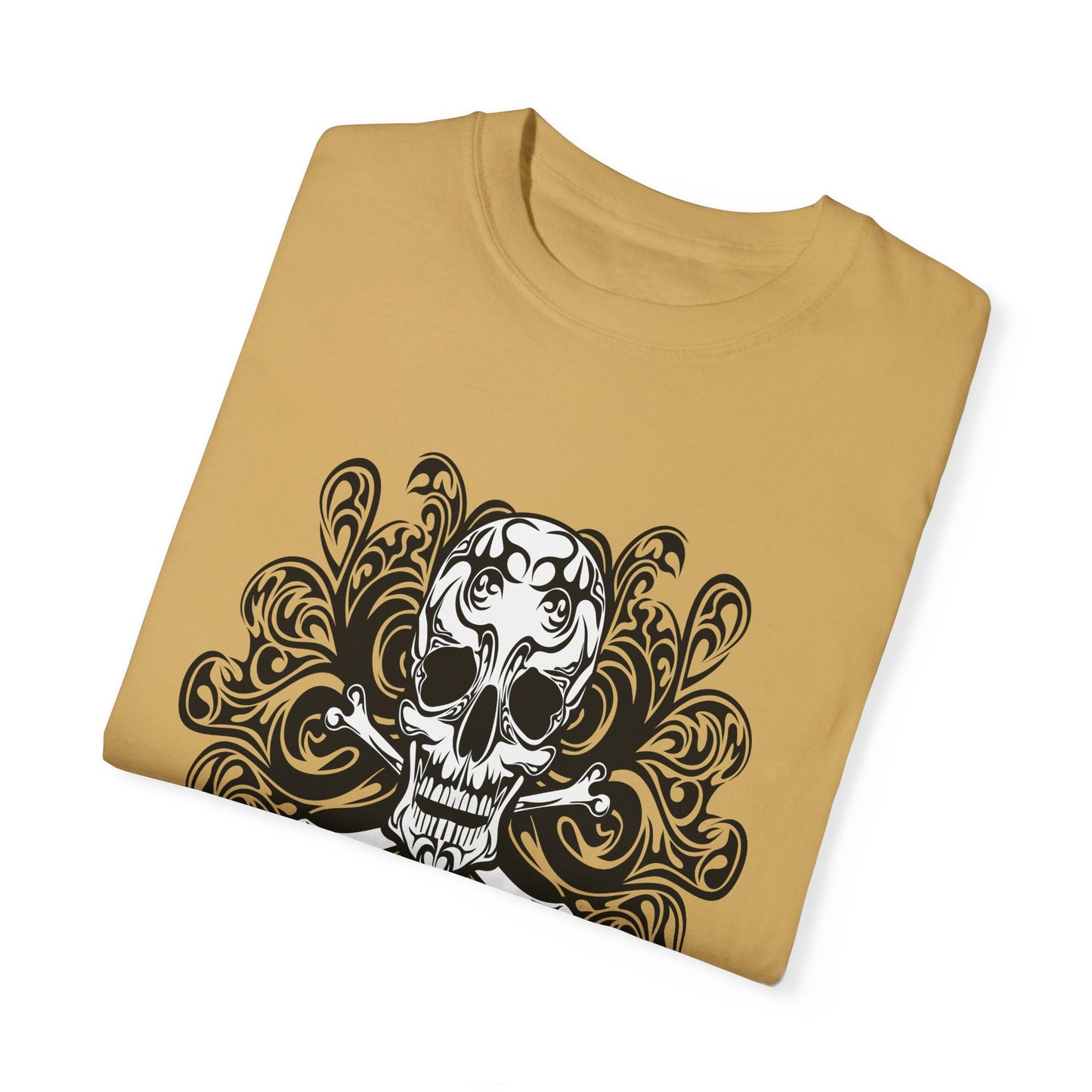 Unisex Cotton Tee Shirt with Skull