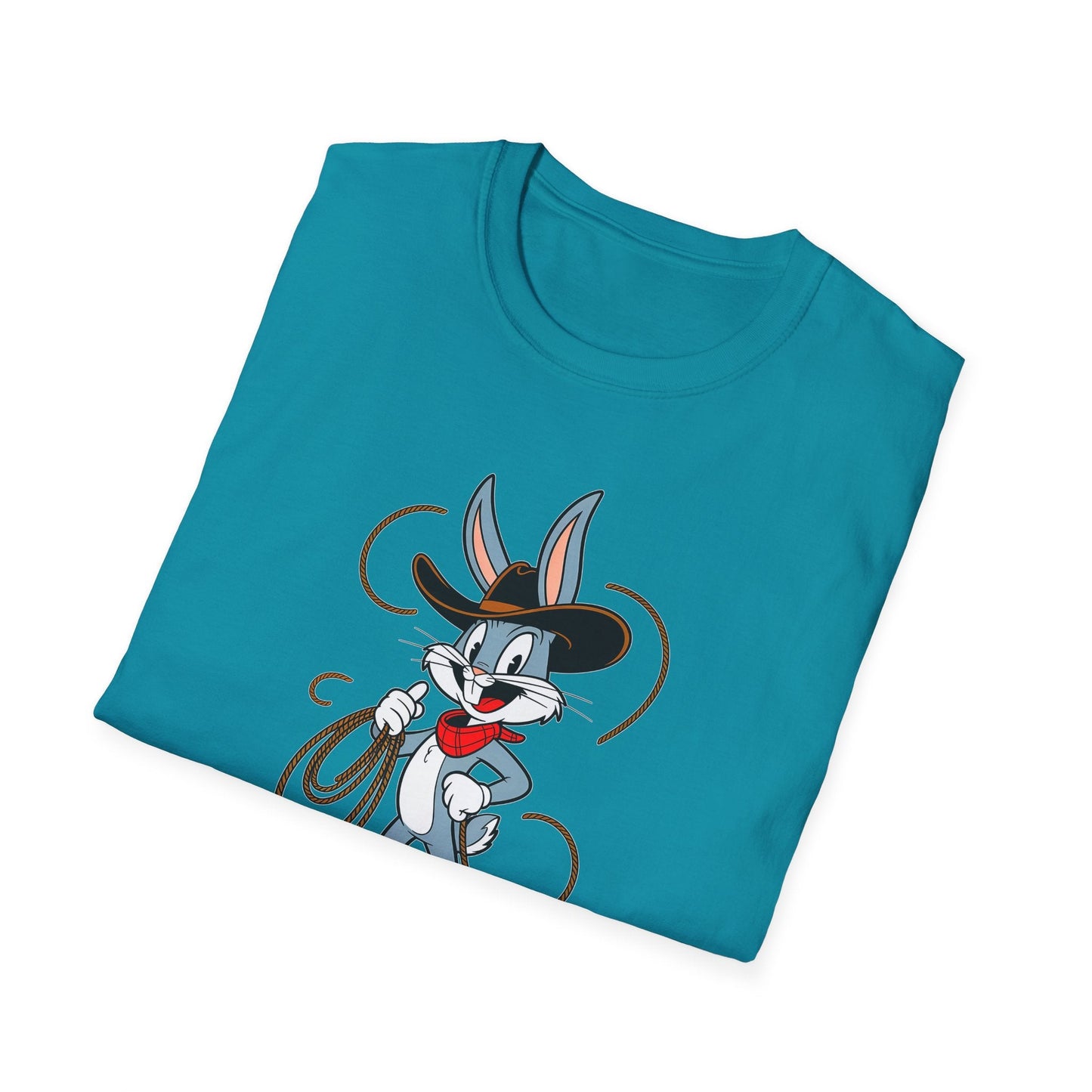 Bugs Bunny T Shirt Unisex Gildan Softstyle 64000 Cartoon Animation Tee With Art Design Artwork