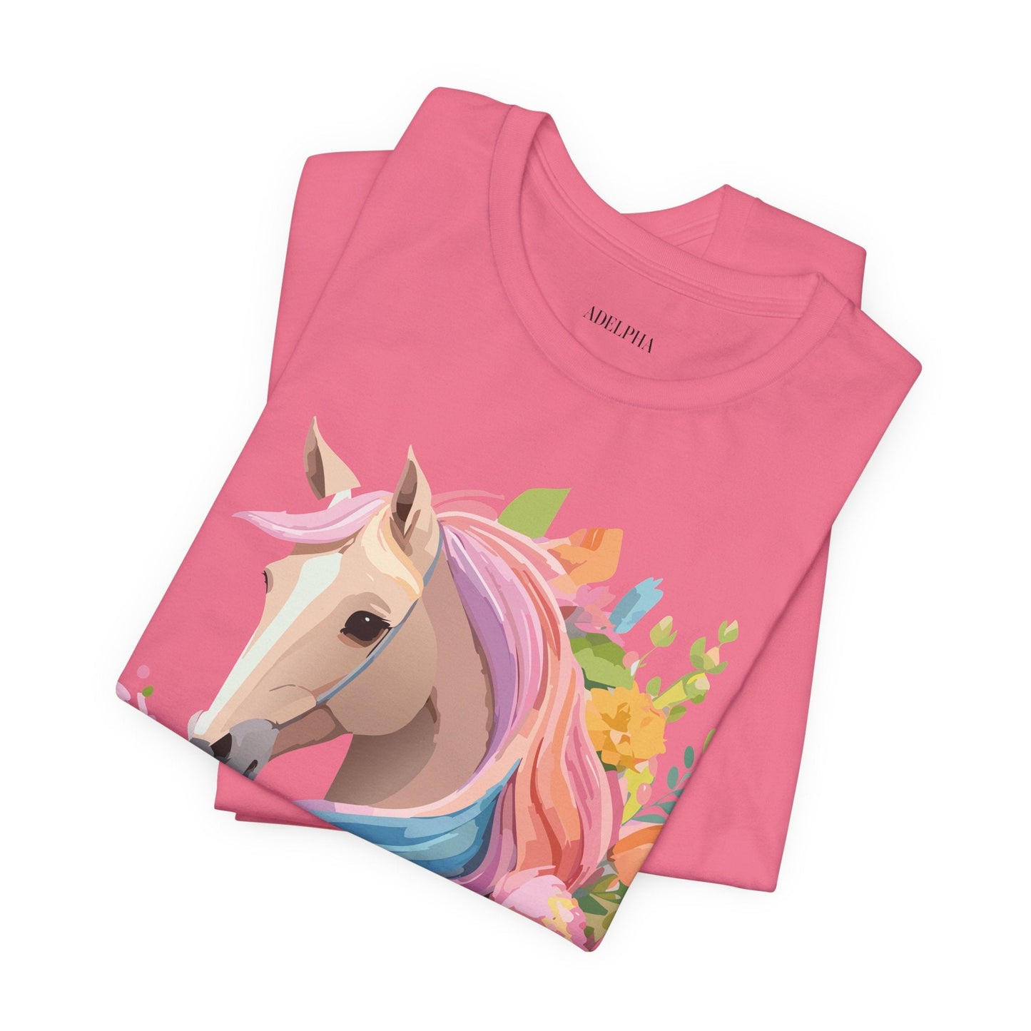 Horse Graphic Unisex 100 Cotton Vintage Animal Art T-Shirt 2