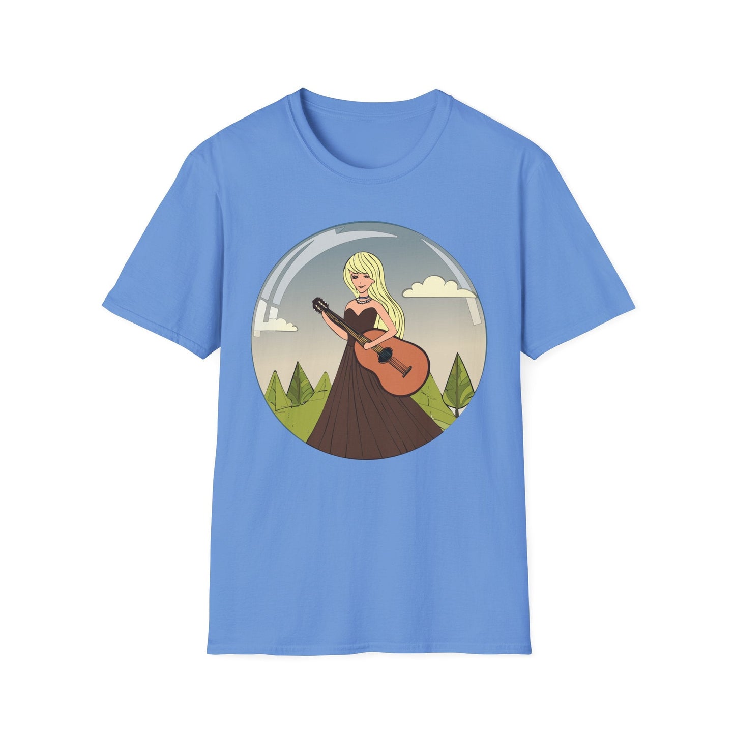 Womens Graphic T Shirt Art Design Tee Softstyle 100 Percent Ring Spun Cotton Short Sleeve