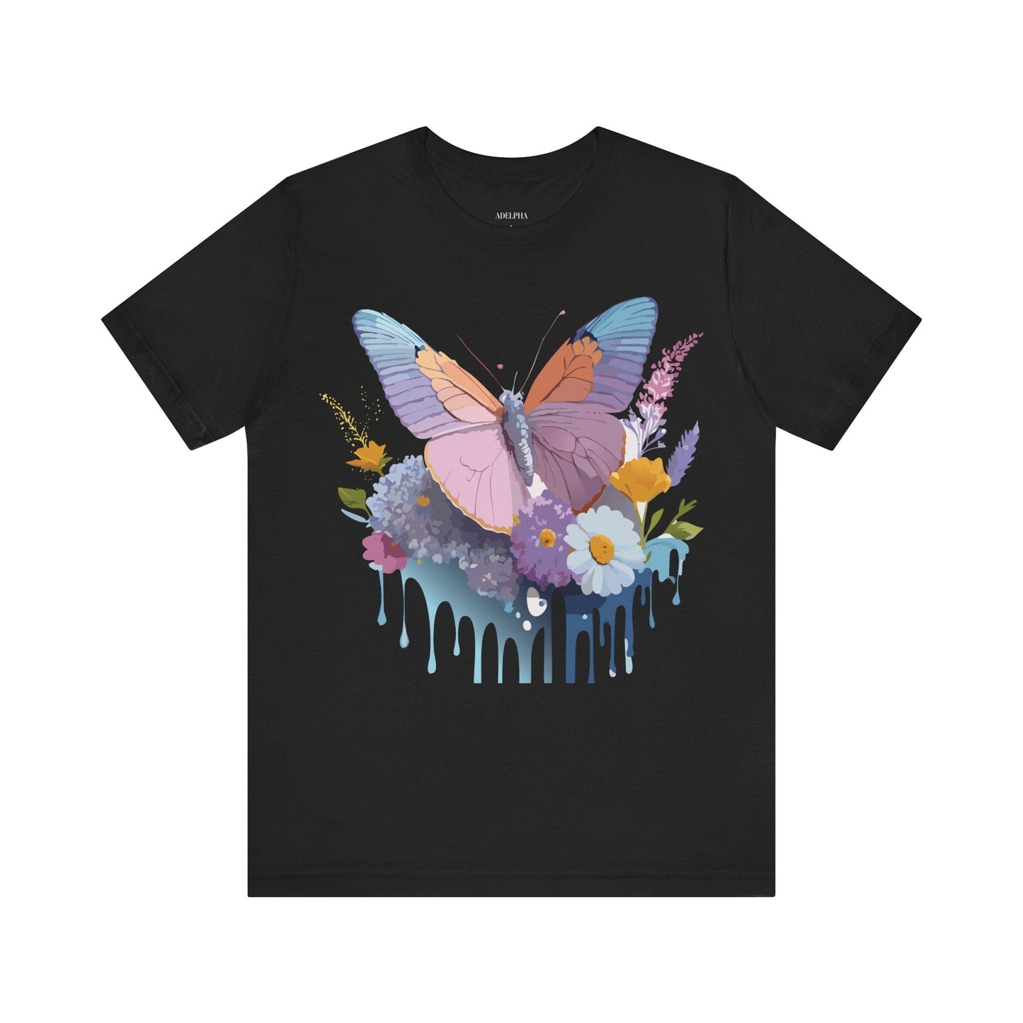 Butterfly Graphic Tee Unisex Short Sleeve Vintage Inspired Art Adelpha