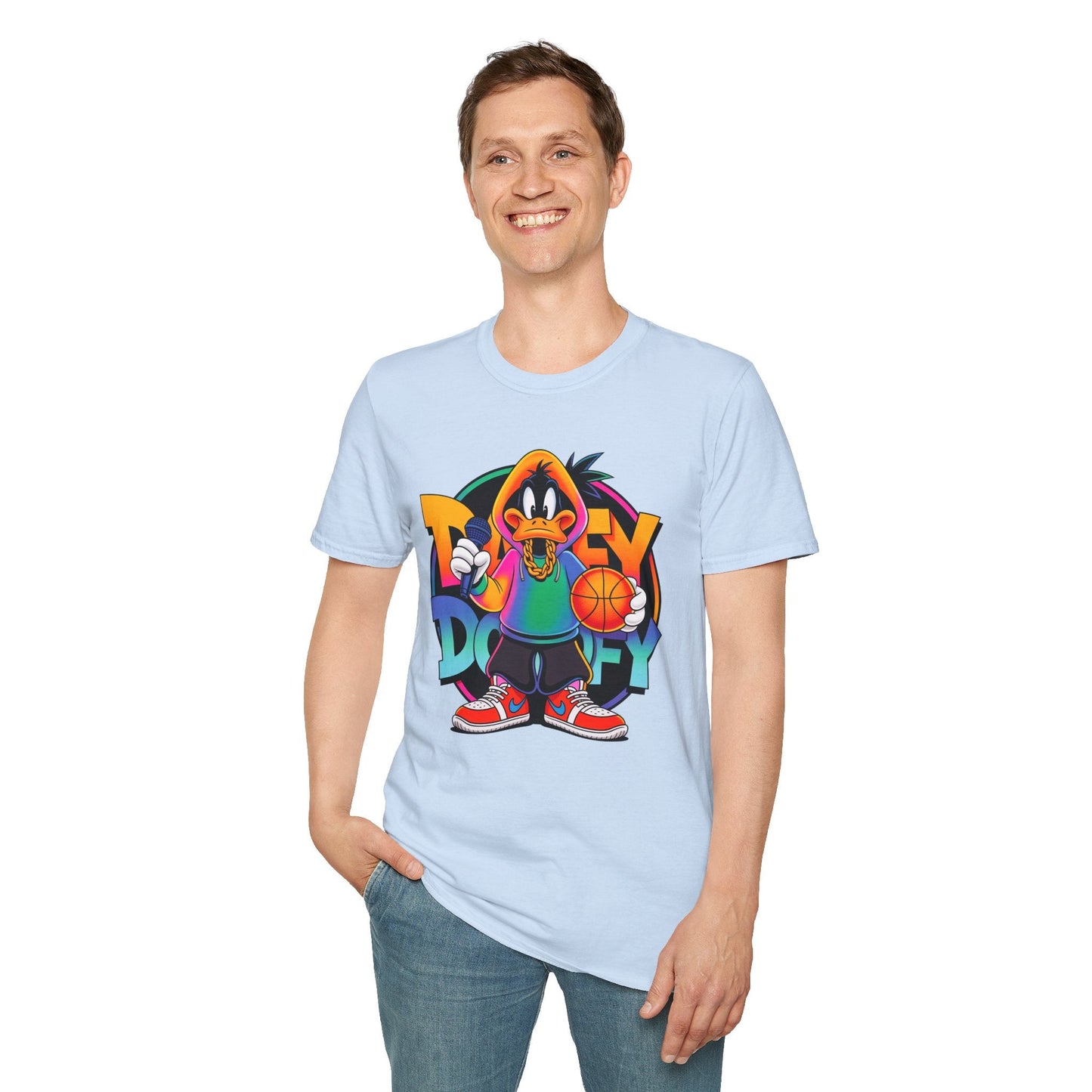 Funny Cartoon Animals T Shirt With Animation Print Unisex Softstyle Graphic Cotton Tee