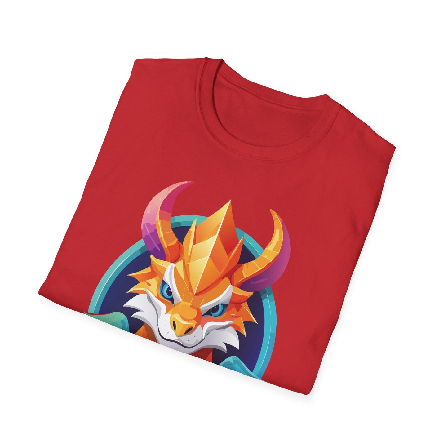 Dragon Graphic Unisex Cotton Softstyle Art Design Tee With Animals 4