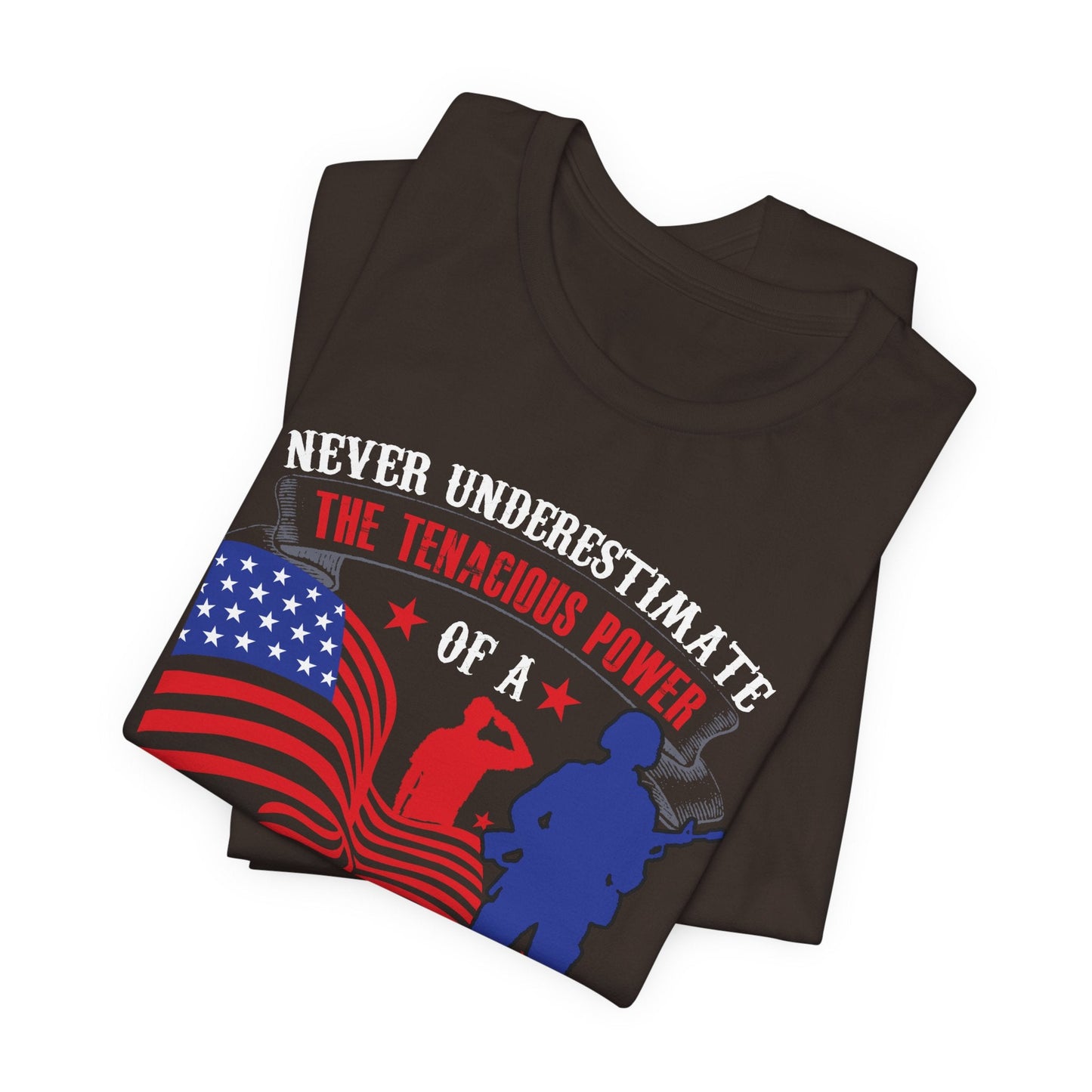 Army Veteran Patriotic Graphic Design Unisex Cotton T-Shirt v53