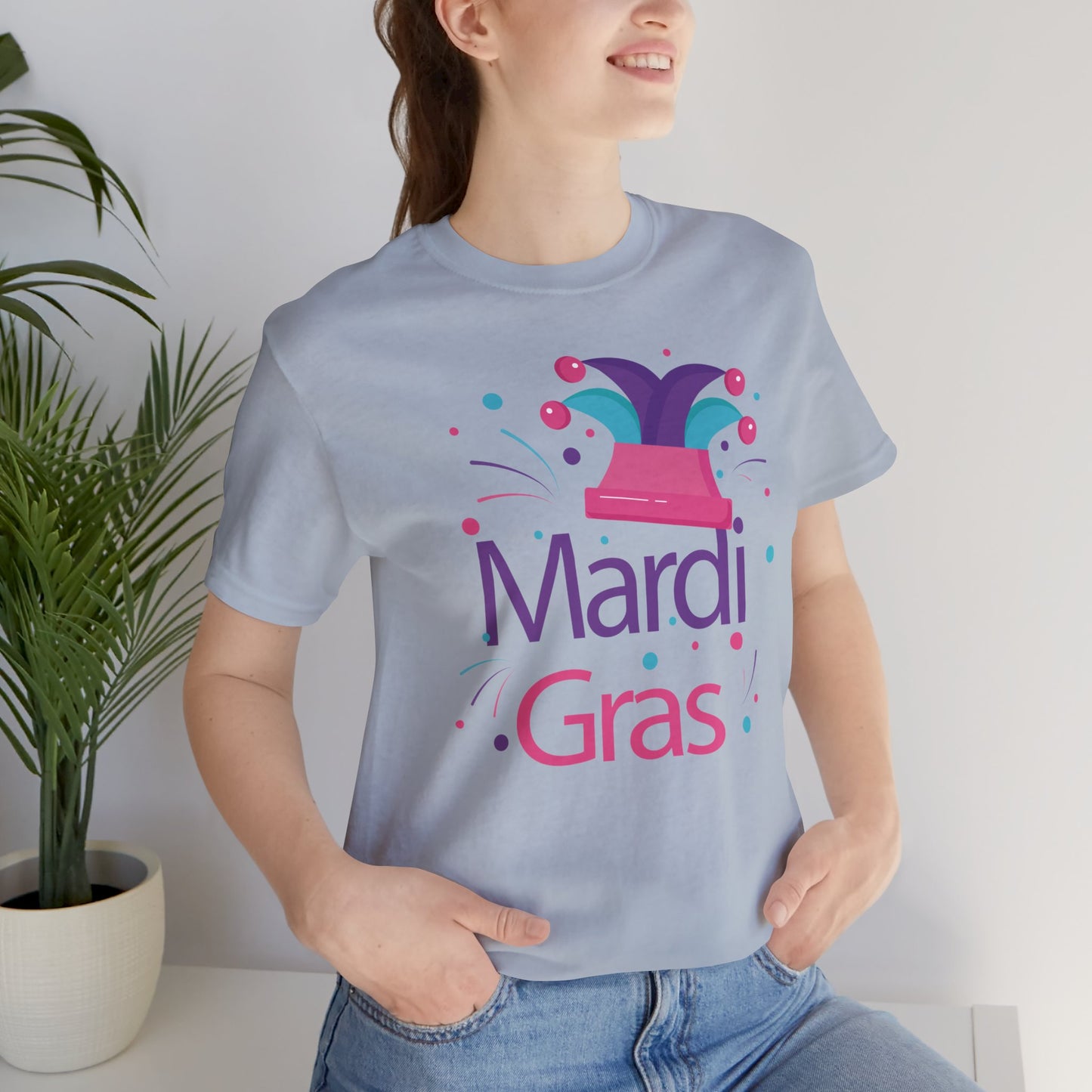 Tee-shirt en coton unisexe pour Mardi Gras