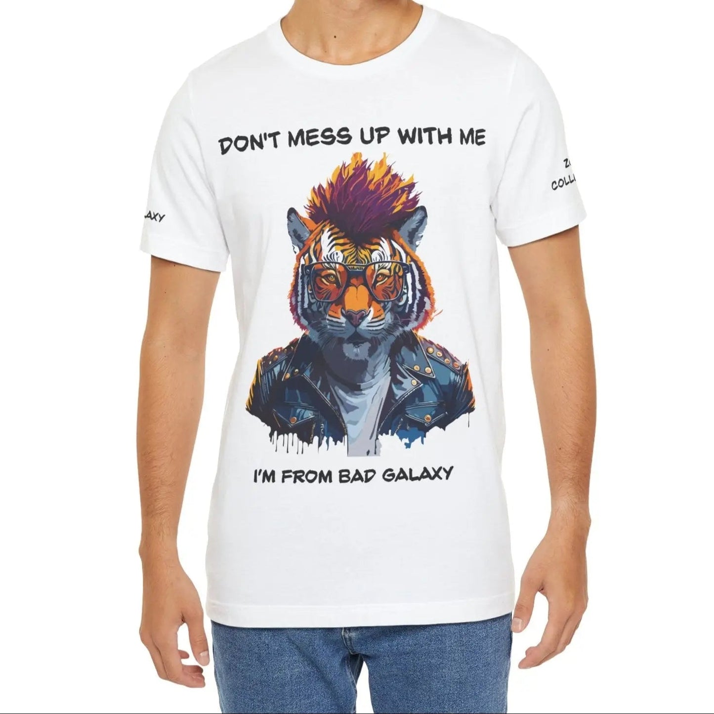 Bad Galaxy Animal T Shirt Cotton Comfort Eco Friendly Inks Printed In USA Free Shipping