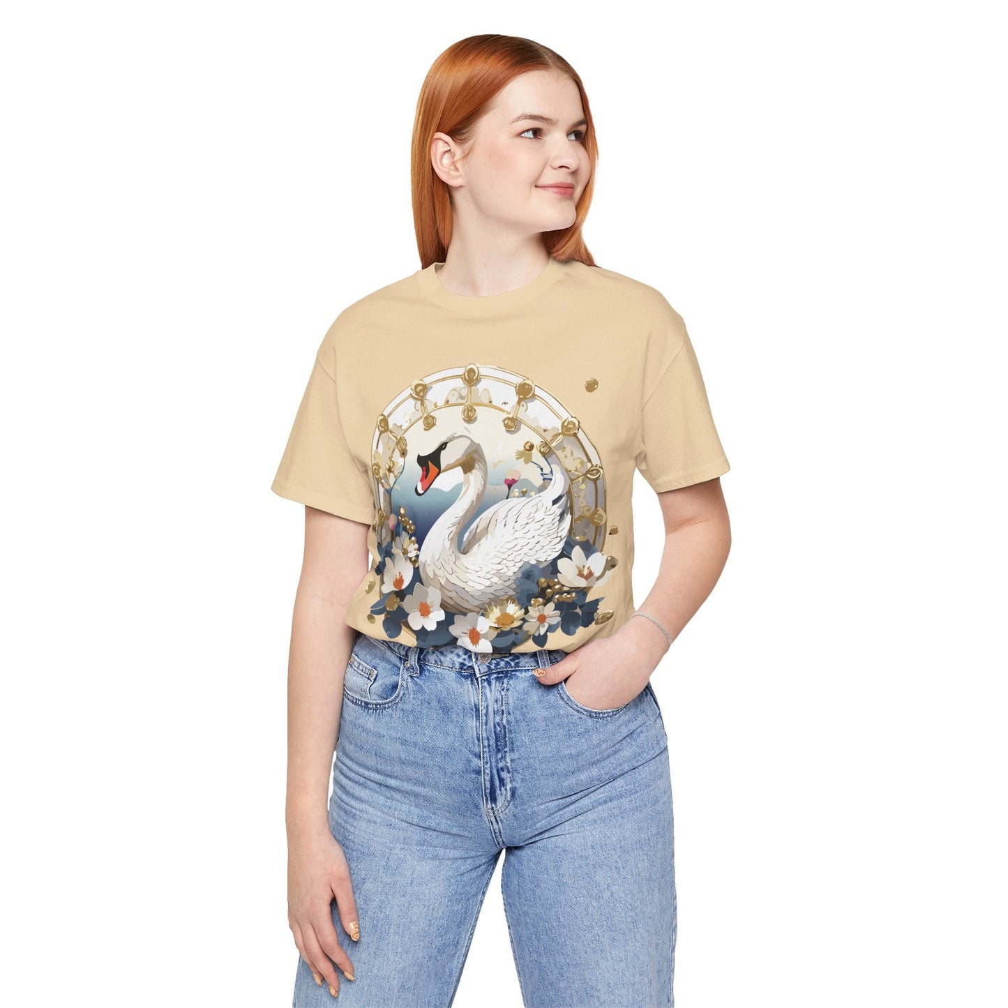 Adelpha Medallion Graphic Tee Unisex Jersey Short Sleeve Art Design Shirt Premium Comfort