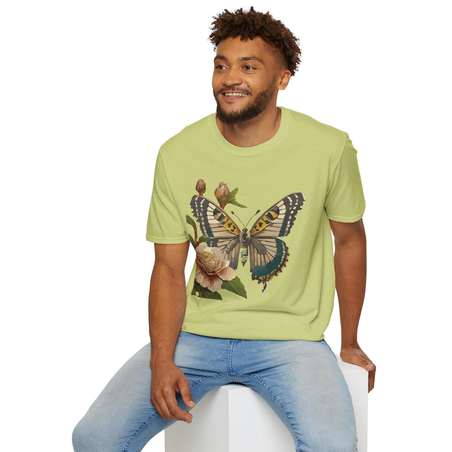Butterfly Shirt Unisex T Shirt Monarch Butterfly Gildan Softstyle 64000 Cotton Tee