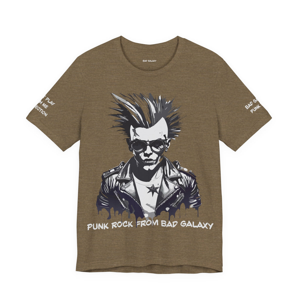 Punk Rock Graphic Unisex Cotton Bella+Canvas Tee with Art Design b40