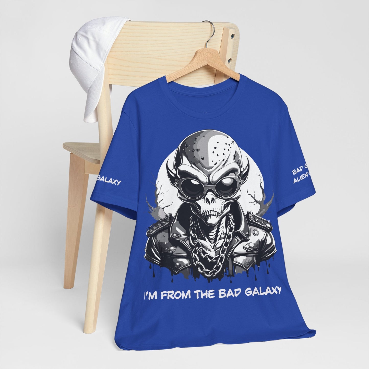 Alien Tee Shirt From Bad Galaxy 100 Percent Cotton Made to Order Eco Friendly Non Toxic Inks