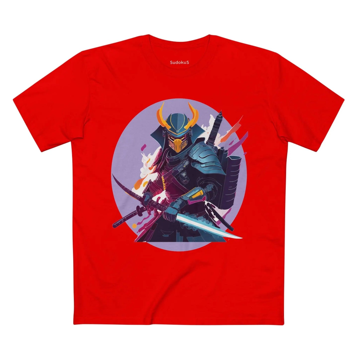 Samurai Graphic Unisex 100 Cotton Staple Tee 8