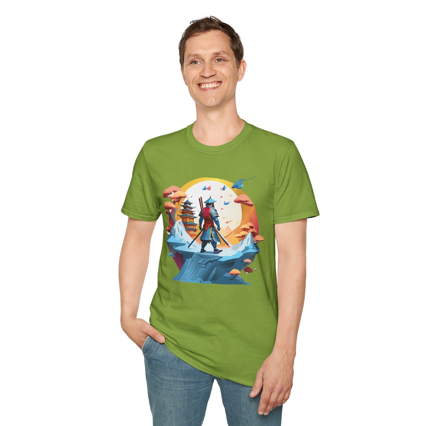 Samurai Shirt Unisex T Shirt Softstyle 64000 Gildan Tee For Everyday Comfort Durable Breathable