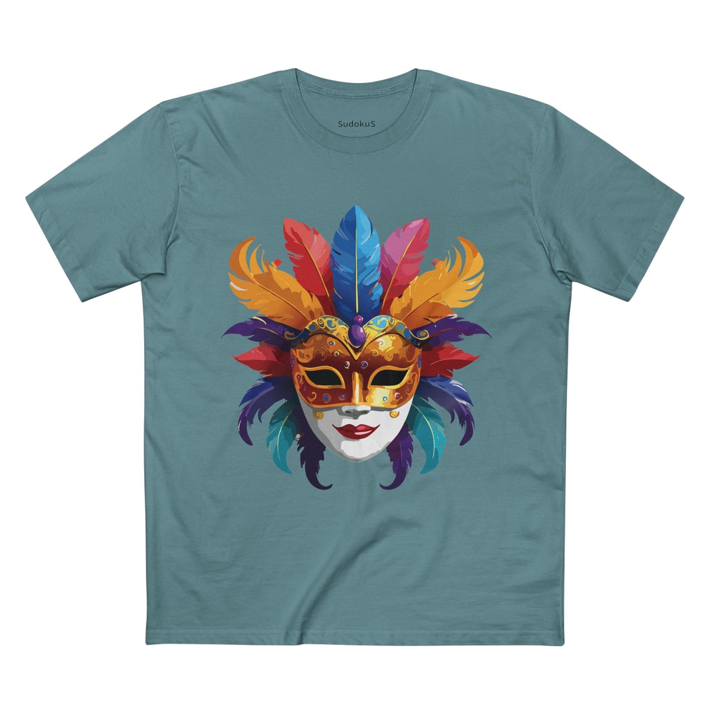 Mask Graphic Unisex 100 Cotton Staple Tee 12