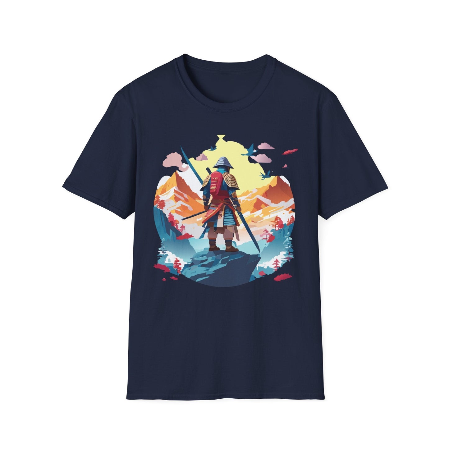 Samurai Shirt Unisex T Shirt Gildan Softstyle 64000 Cotton Tee For Everyday Comfort