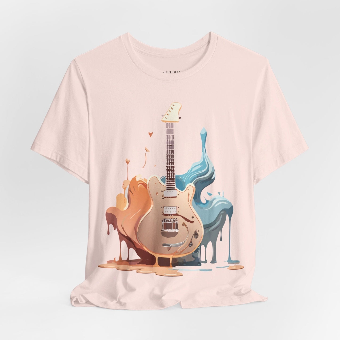 Music Graphic Unisex 100 Cotton Vintage Art with Musical Elements Tee 55