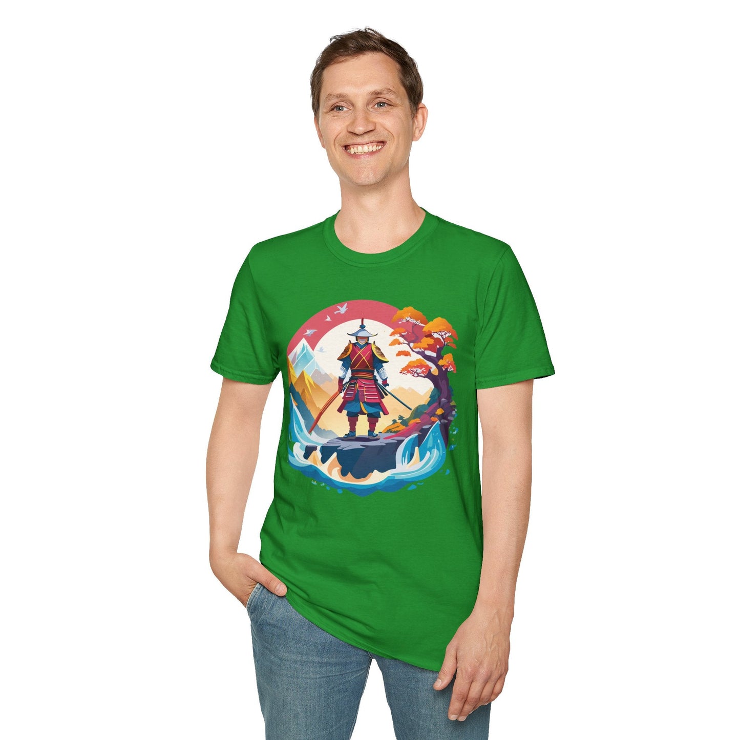 Samurai Shirt Gildan Softstyle 64000 Ring Spun Cotton Unisex Tee For Everyday Comfort