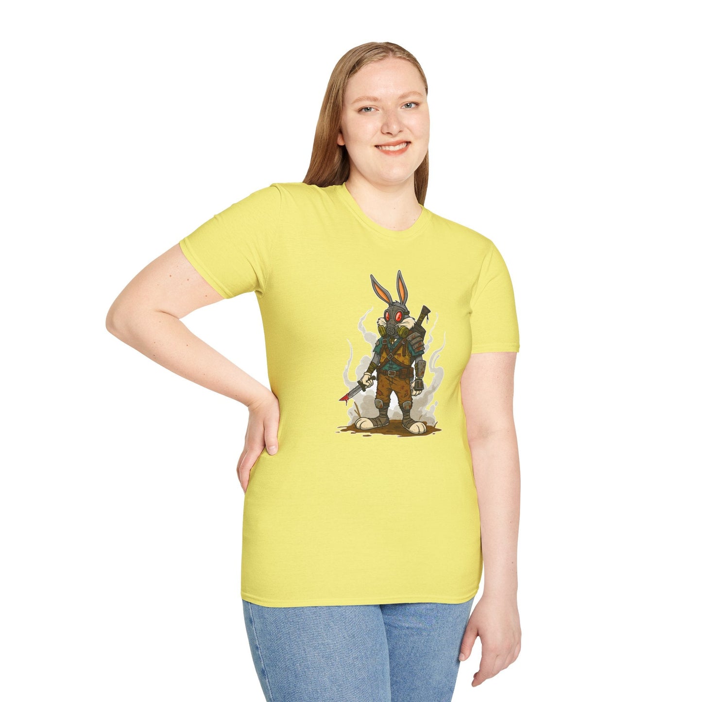 Bugs Bunny T Shirt Unisex Softstyle Cotton Tee With Cartoon Animation Design Artwork