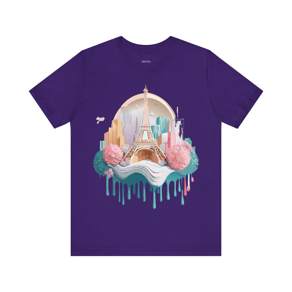 Unisex Cotton Bella+Canvas Tee with Paris