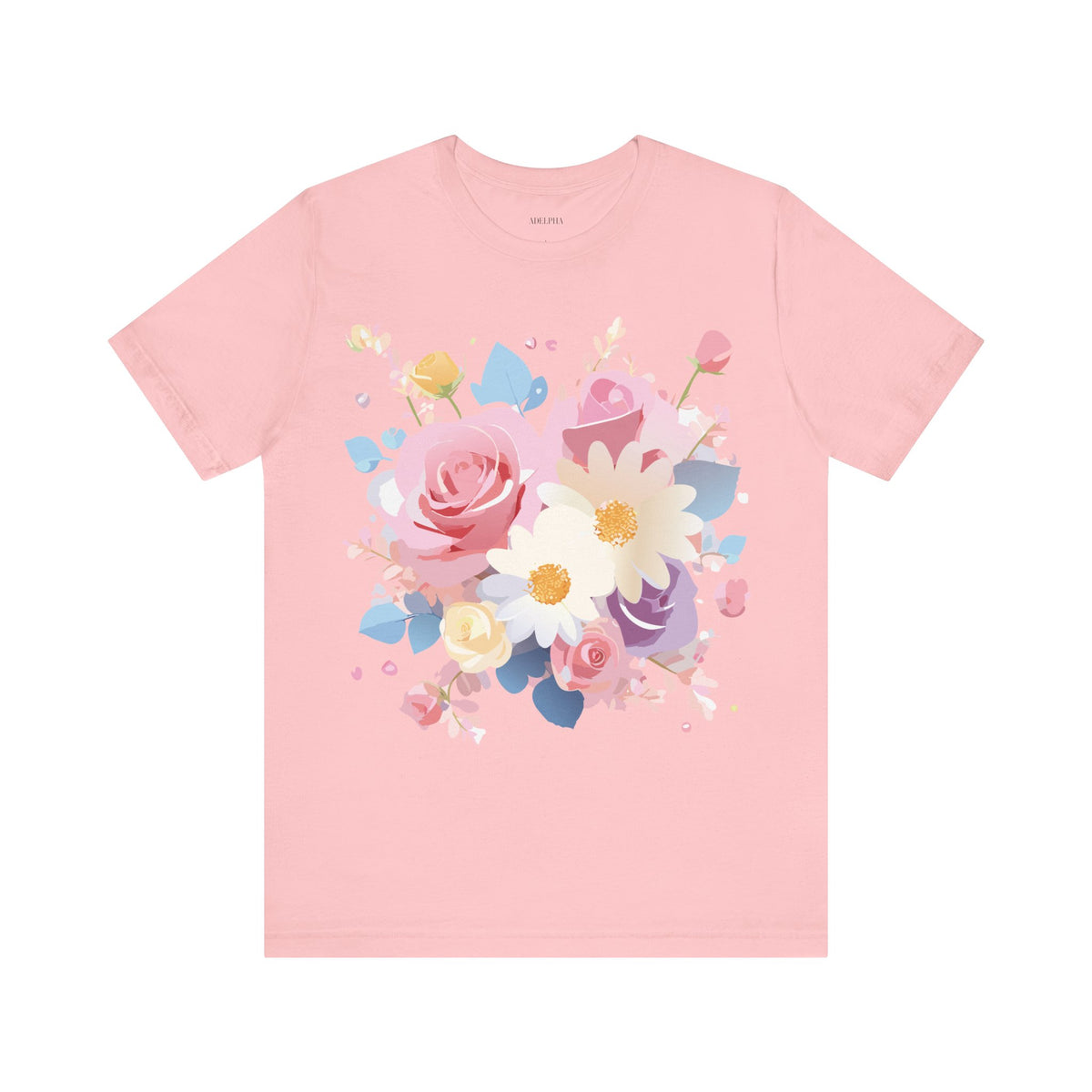 Floral Graphic Tee Shirt - Bella+Canvas Unisex 100 Cotton 4