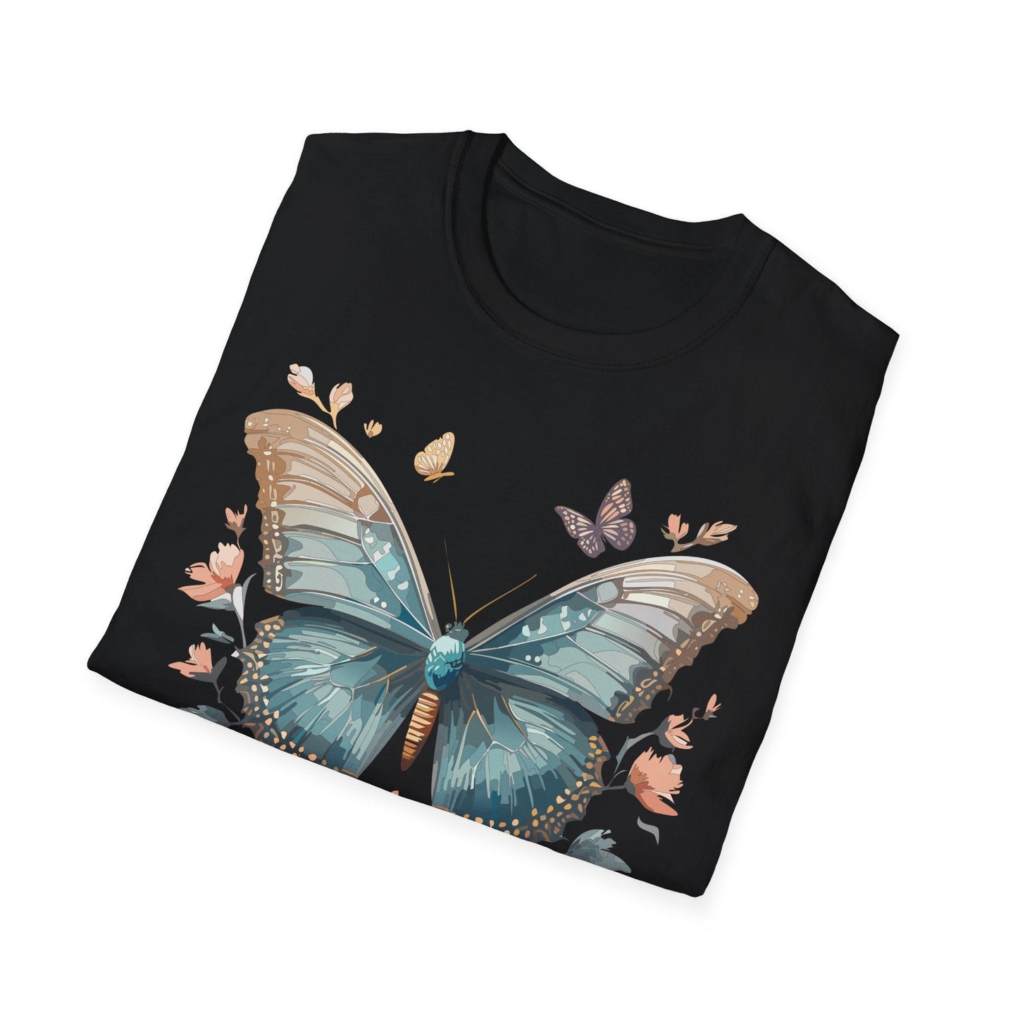 Butterfly Shirt Unisex Monarch T Shirt Gildan Softstyle 64000 Ring Spun Cotton Tee Breathable Comfort