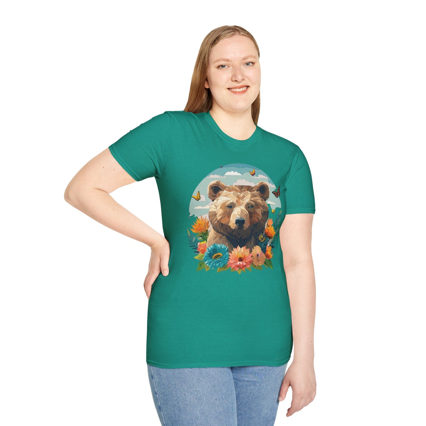 Bear T Shirt Unisex Teddy Bear Tee Softstyle 64000 One Hundred Percent Ring Spun Cotton Short Sleeve
