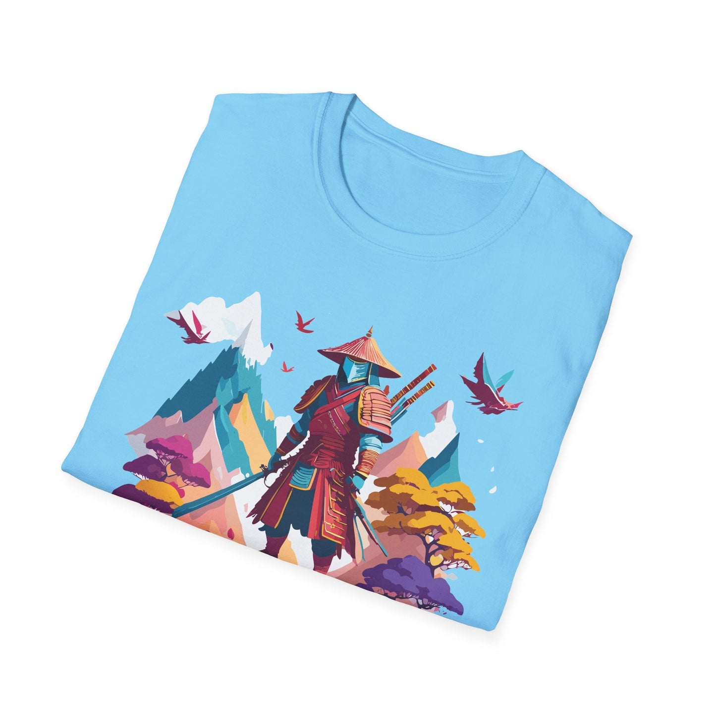 Samurai Shirt Unisex Samurai Tee Short Sleeve Gildan Softstyle 64000 100 Percent Ring Spun Cotton