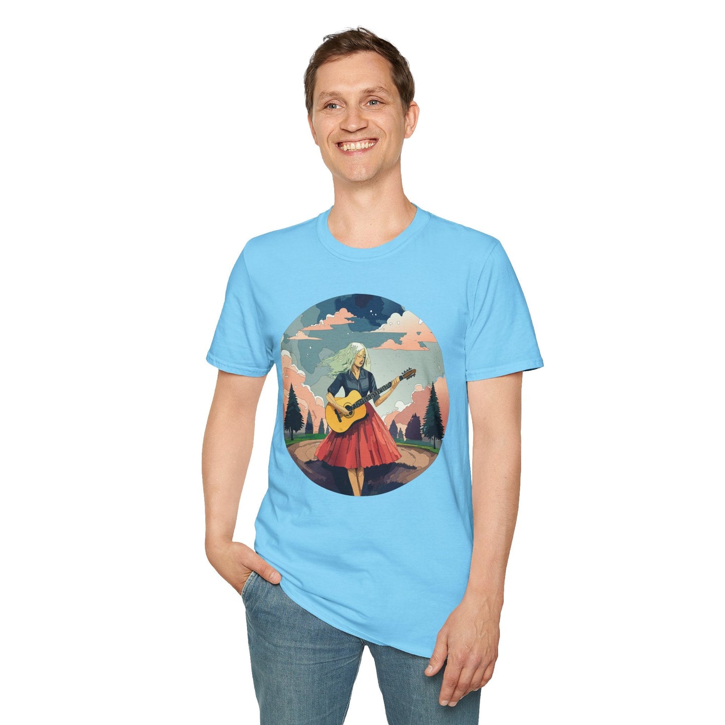 Womens Graphic T Shirt Art Design Ladies Tee Softstyle Gildan 64000 100 Percent Cotton