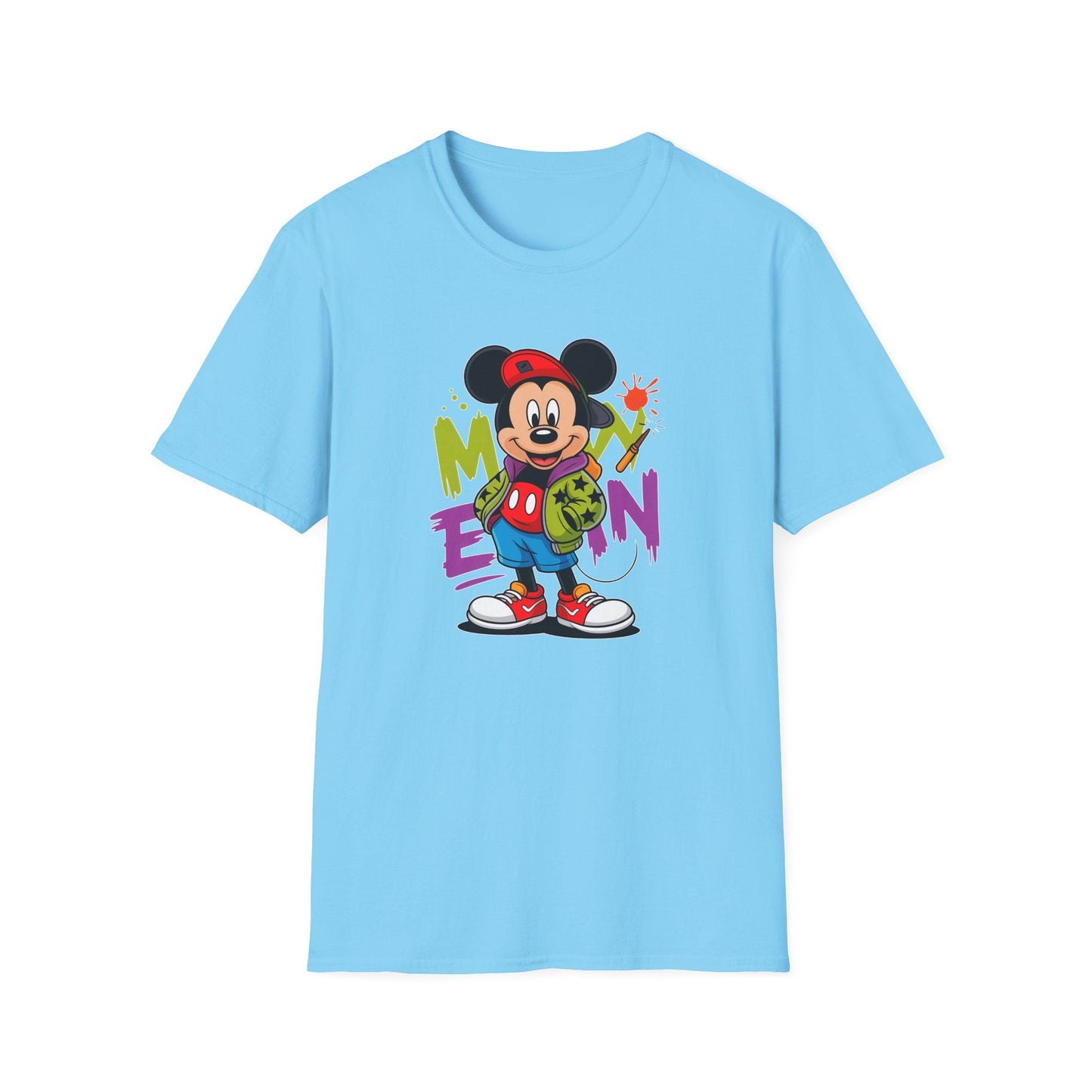 Unisex Cartoon T Shirt With Animals Animation Tee Premium Softstyle Gildan 64000