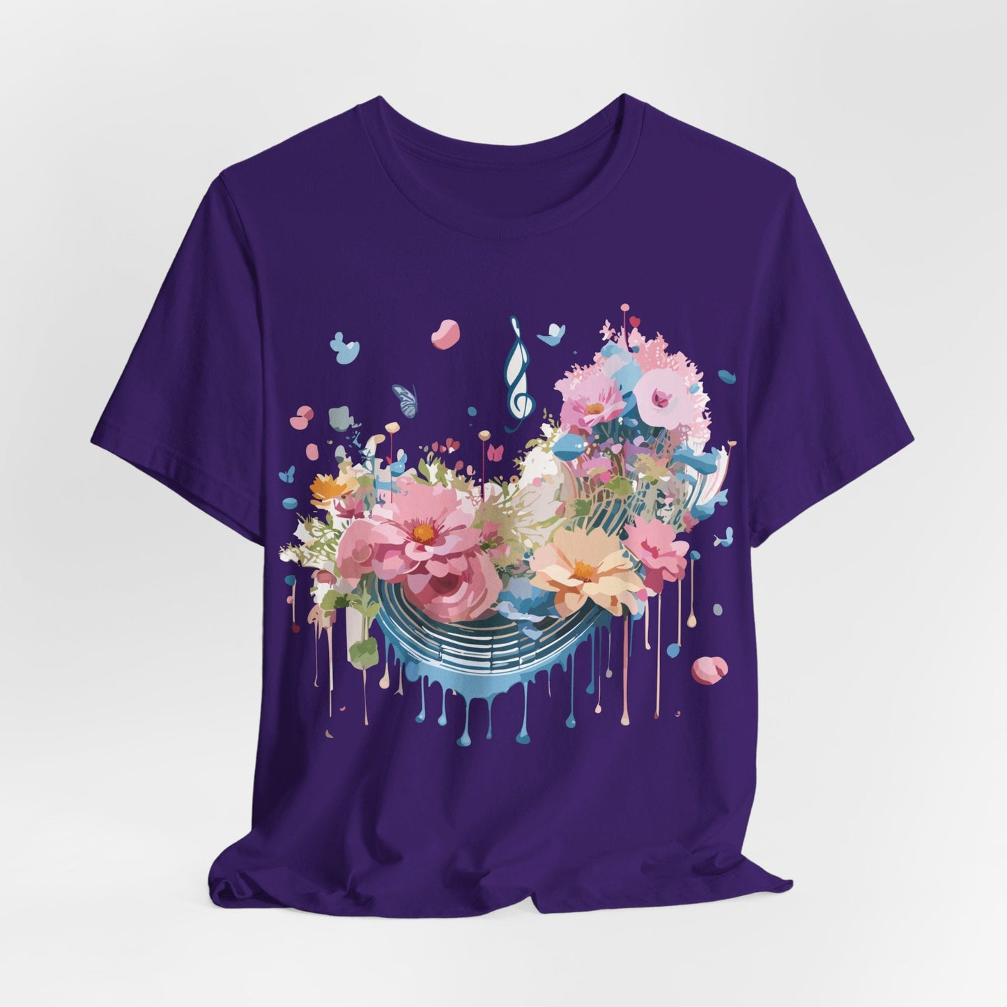 Music Graphic T Shirt Unisex Short Sleeve Jersey Tee Adelpha Vintage Inspired Art