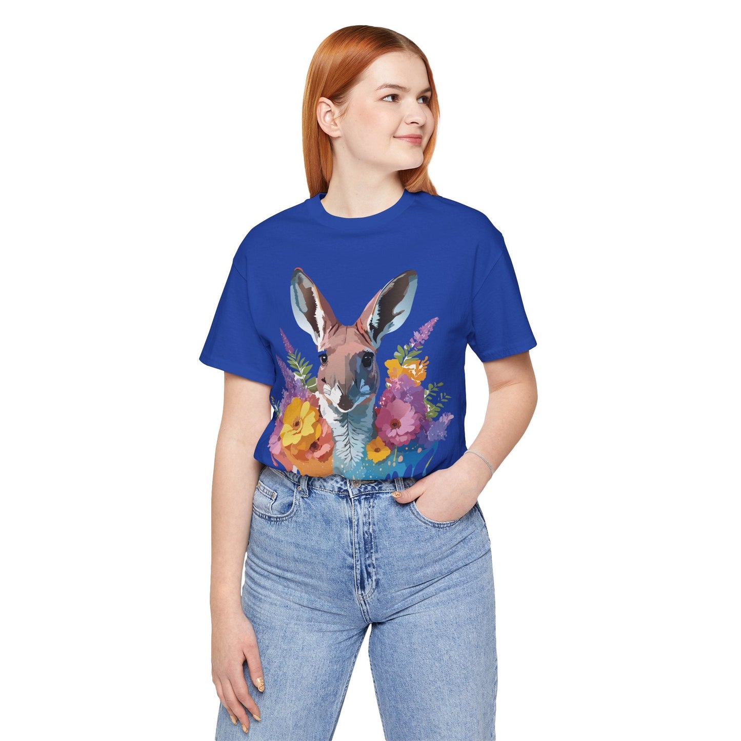 Kangaroo Graphic Tee Unisex Jersey Short Sleeve Adelpha Vintage Inspired Artwork Casual Wear
