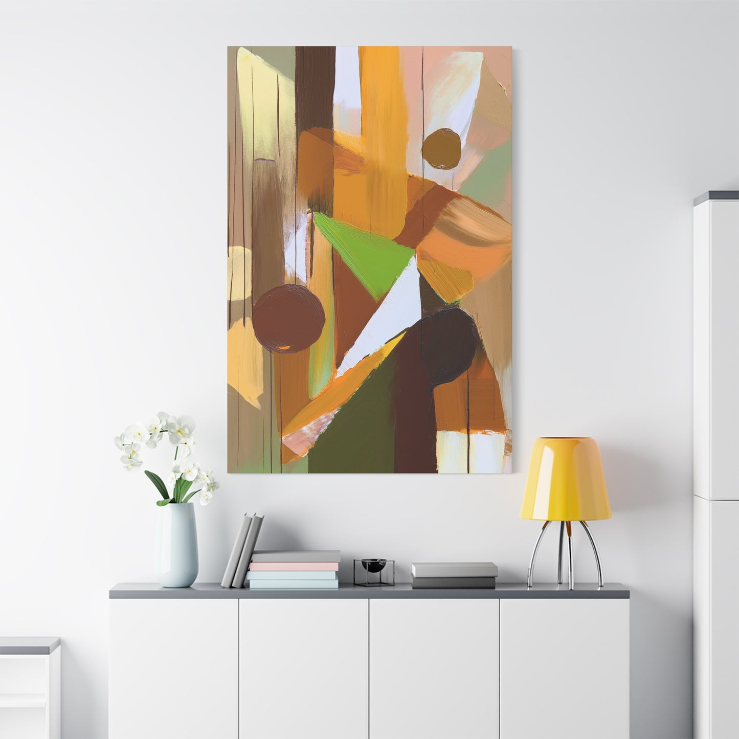 Abstract Geometric Painting Print Canvas 20x24,20x30,24x30 24x32,24x36,30x40 32x48,36x48,40x60 Pine-Wood Inner Frame ABS-57