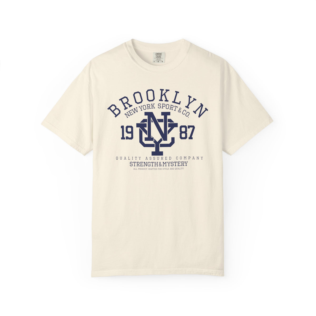 Brooklyn 1987 Athletic Logo Unisex Comfort Colors Garment-Dyed Heavyweight 100 Cotton Art Design T-Shirt w10