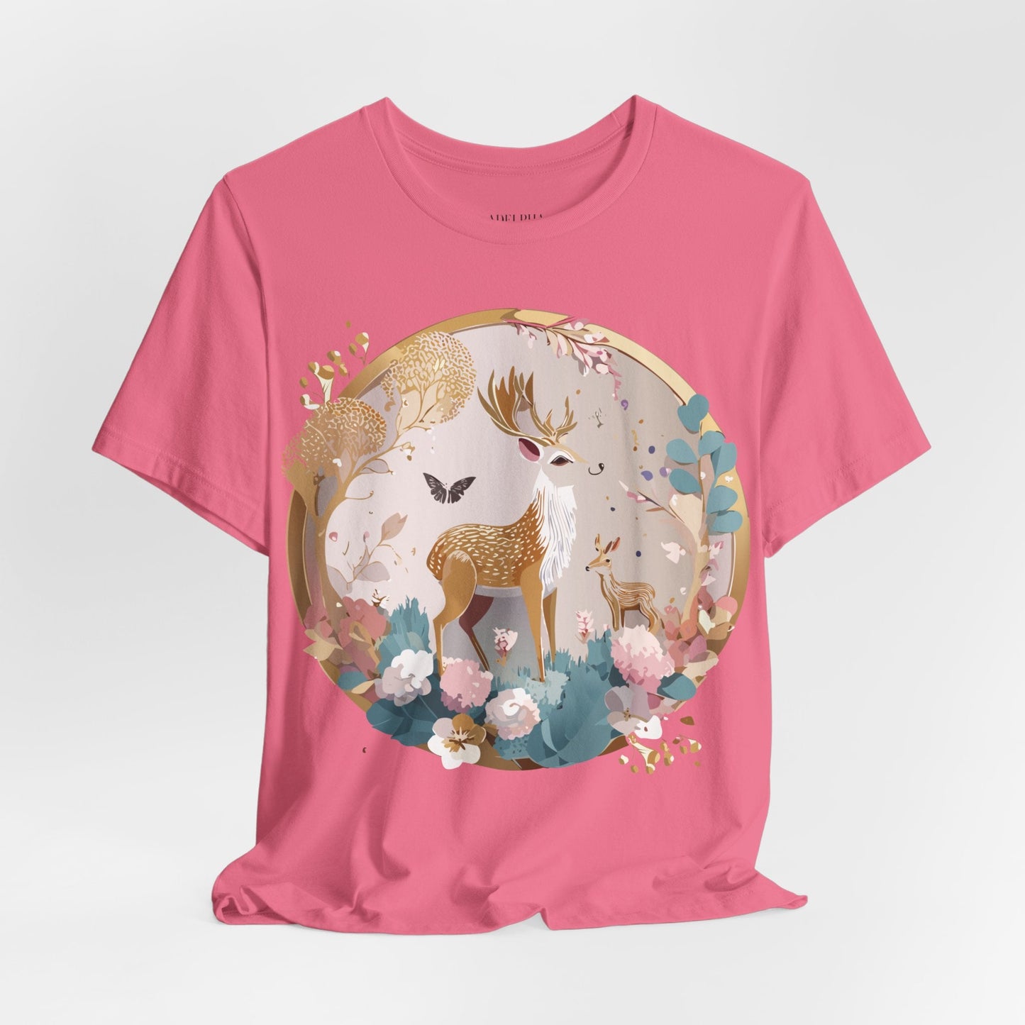 Medallion Graphic Unisex 100 Cotton Vintage Animal Medal Artwork Tee 13