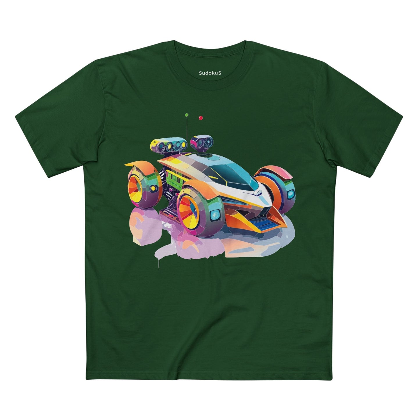 Car Graphic Unisex 100 Cotton Staple Tee 26