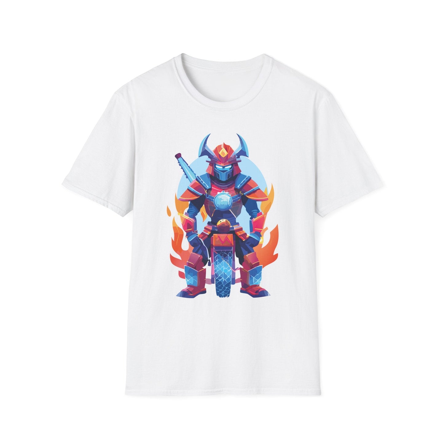Samurai Shirt Unisex Gildan Softstyle 64000 Tee 100 Percent Ring Spun Cotton Comfort All Day Wear