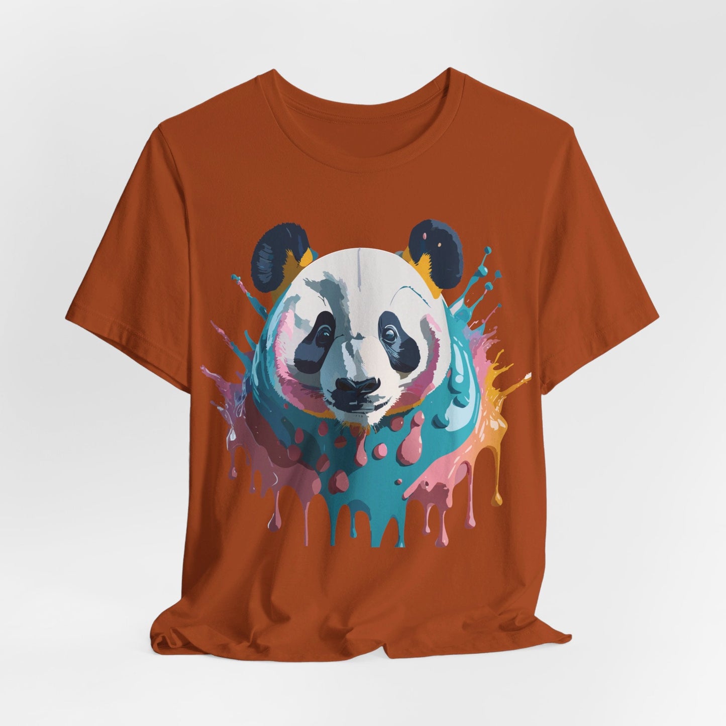 Panda Graphic Tee Unisex Short Sleeve Art Design By Adelpha Vintage Inspired Shirt