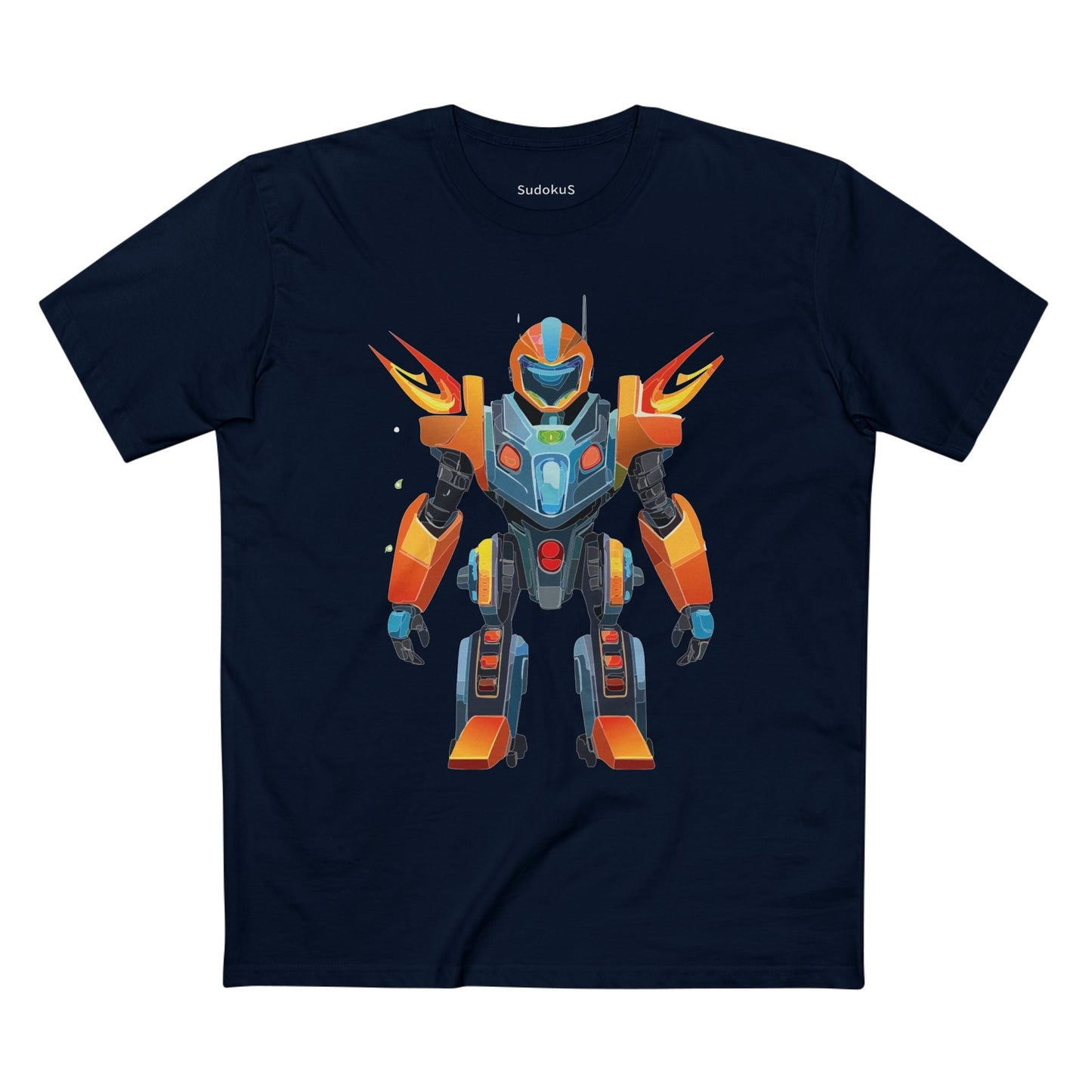 Cyborg Robot Graphic Unisex 100 Cotton Staple Tee 5