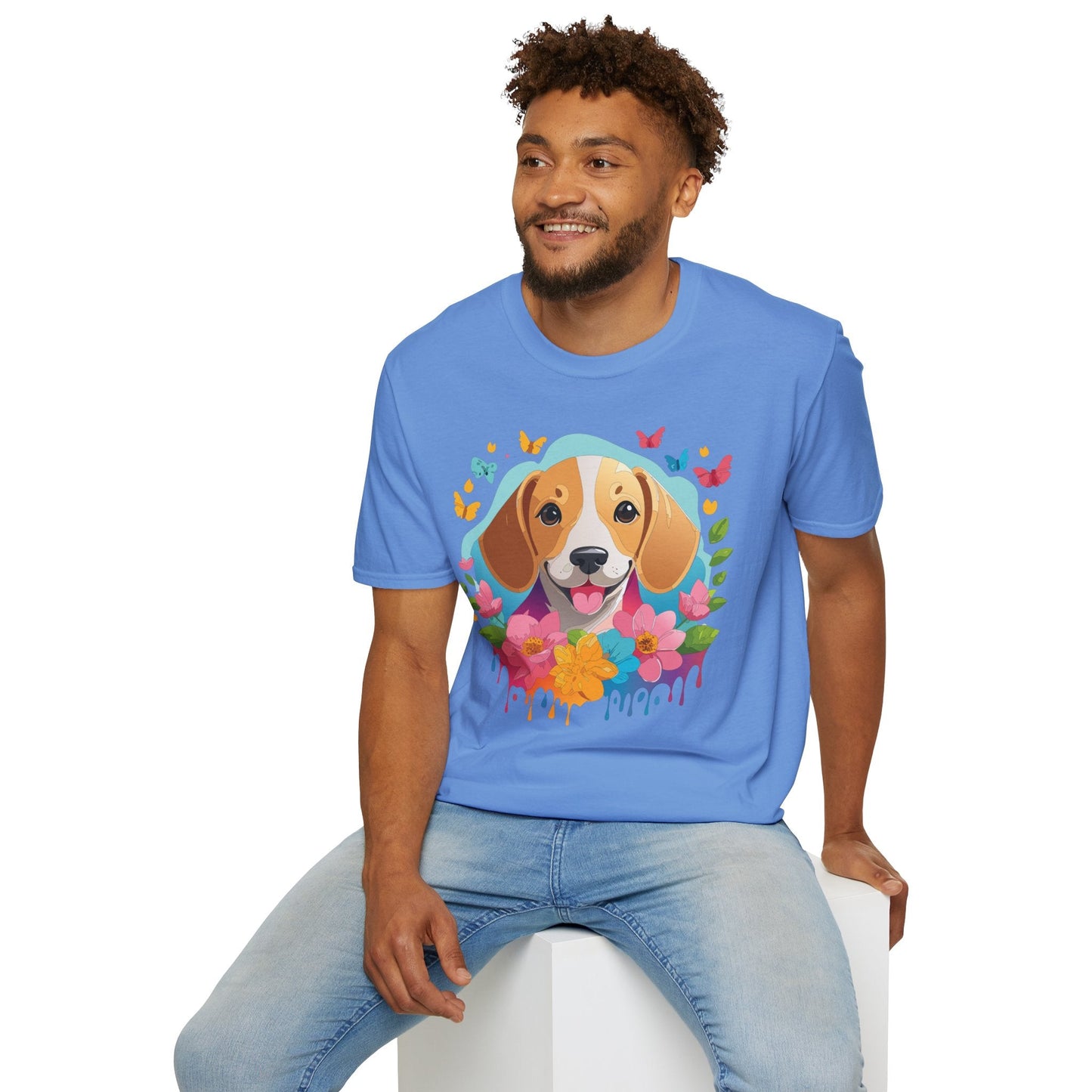 Dog Shirt Unisex Animal Tee Softstyle Cotton Comfort Everyday Wear