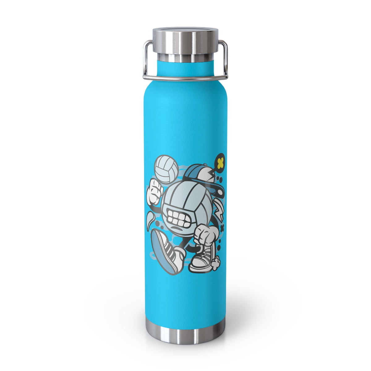 22oz Copper Insulated Water Bottle with Cartoon Design - CV42